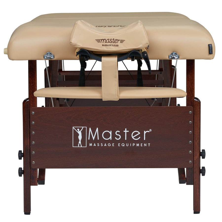 Master Massage 30" DEL RAY™ Portable Massage Table Package (Sand Color) with Ambient Light System