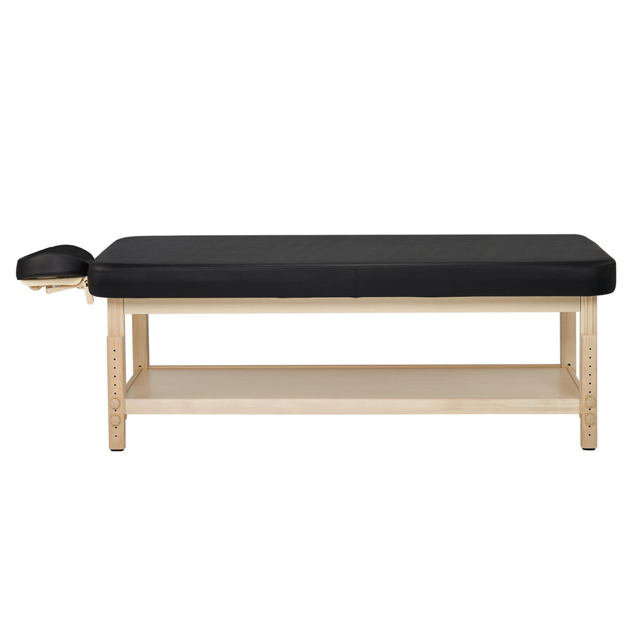 Master Massage 30" Harvey Comfort™  Stationary Salon Massage Tables (Black) with Ambient Light System