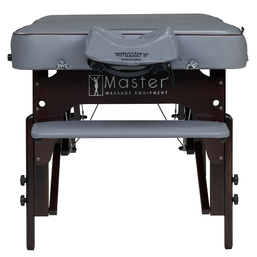 Master Massage 30" Montour Memory Foam Portable Massage Table Package Dove Grey