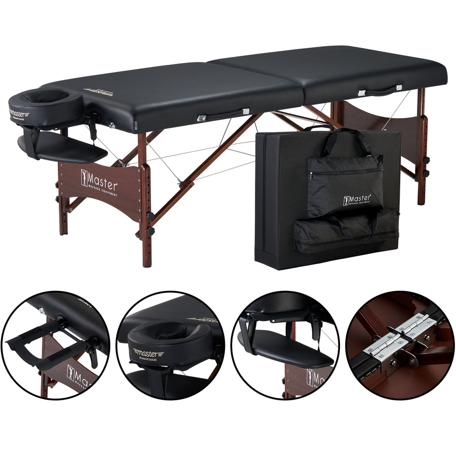 Master Massage 30 Newport Portable Massage Table Package - Royal Blue