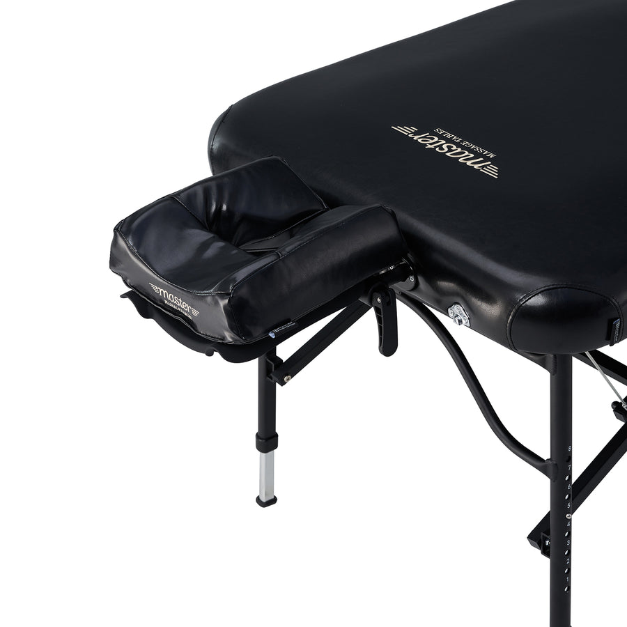 Master Massage 30" STRATOMASTER™ Portable Massage Table Package with NanoSkin™ (Black Color)