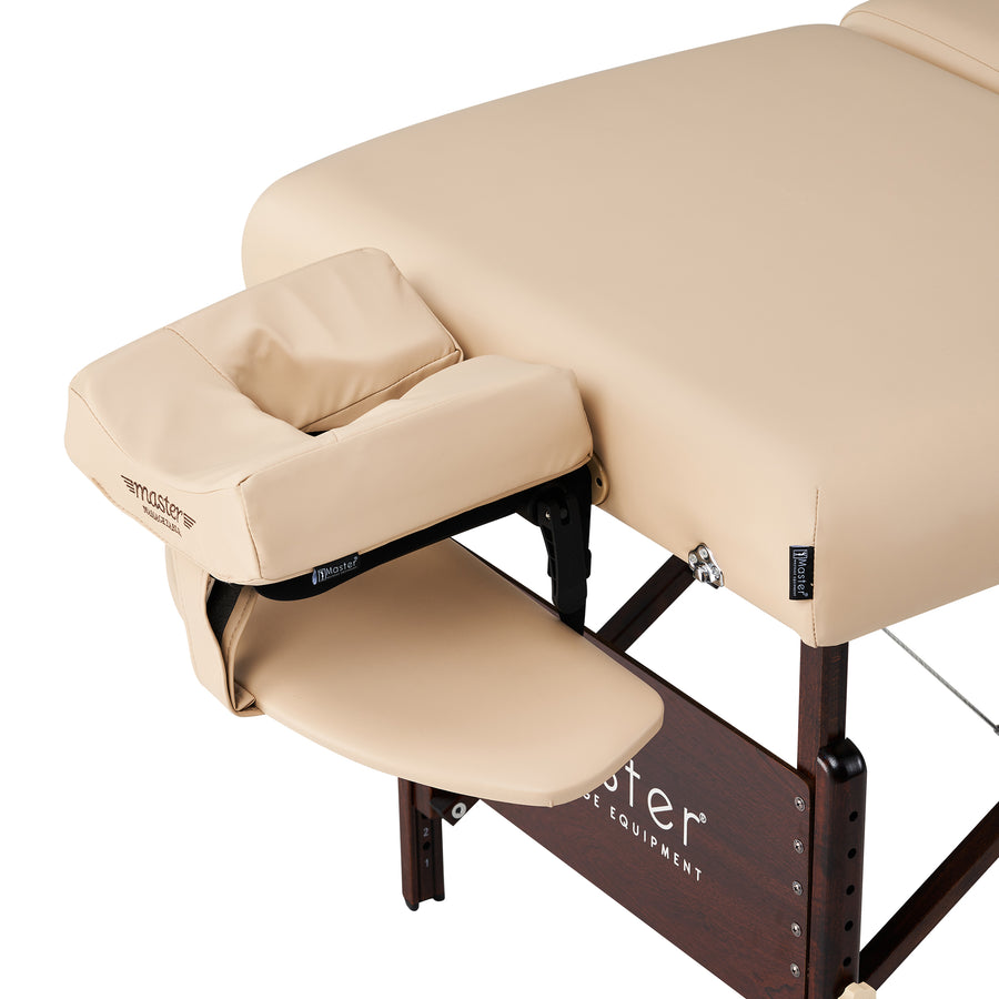 Master Massage 30" DEL RAY™ SALON Portable Massage Table Package with Therma-Top® - Adjustable Heating System! (Sand Color)