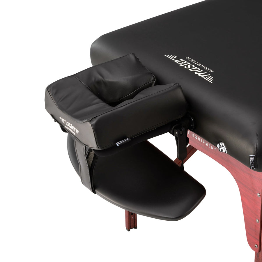 Master Massage 31" Montclair™ Portable Massage Table Package (Black) with Ambient Light System