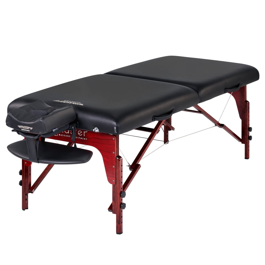 Master Massage 31" Montclair™ Portable Massage Table Package (Black) with Ambient Light System