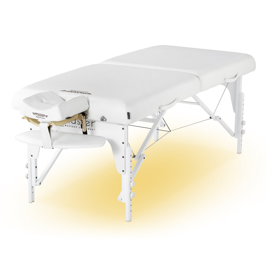 Master Massage 31" Montclair™ Portable Massage Table Package (Black) with Ambient Light System