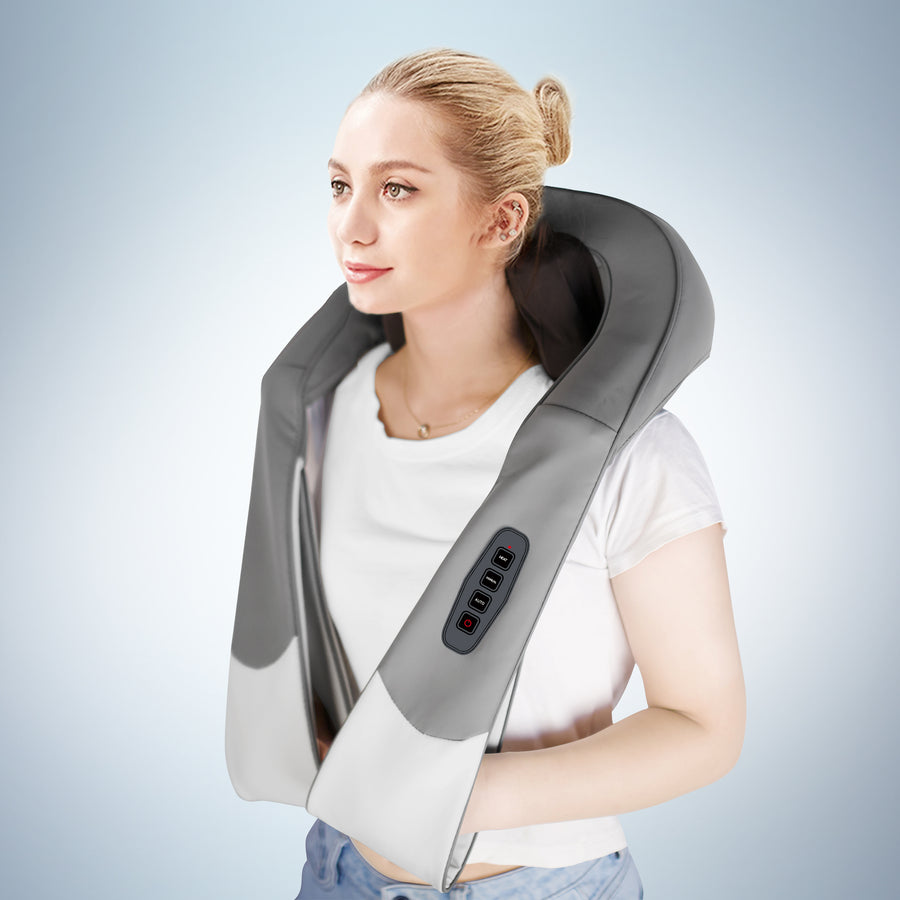 Shiatsu Back Shoulder & Neck Massager W/ Heat Deep Tissue 3D Kneading  Pillow US