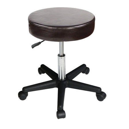 Master Massage Rolling  swivel Stool chocolate