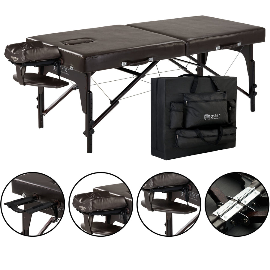 Master Massage 31” SUPREME™ LX Portable Massage Table Package with Ambient Light System