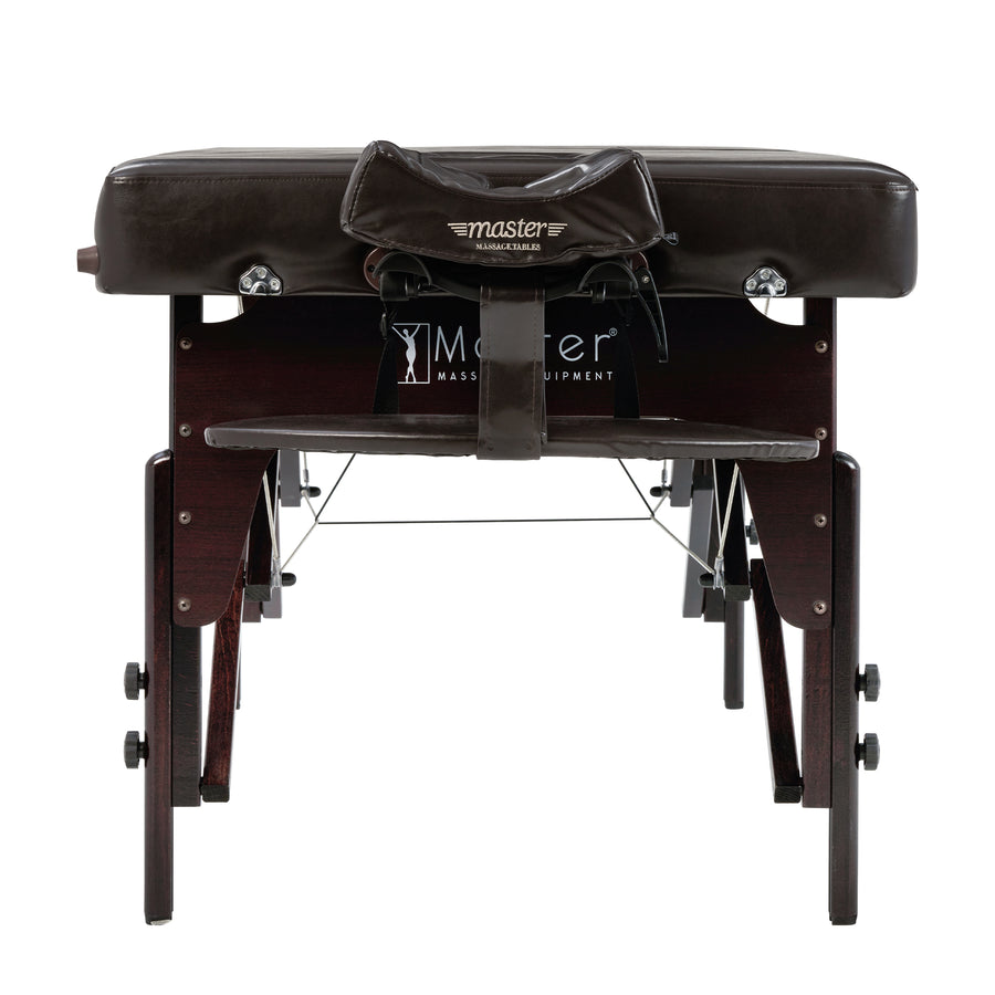 Master Massage 31” SUPREME™ LX Portable Massage Table Package with MEMORY FOAM Layer, Reiki Panels, & Face Port! (Chocolate Italia Color)