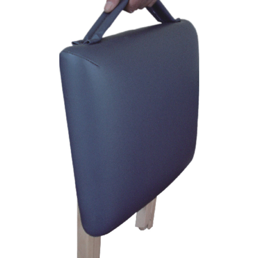 Master Massage Lightweight wooden swivel Folding  Stool blue