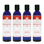 Master Massage Unscented Water Soluble Blend Massage Oil 4 bottle