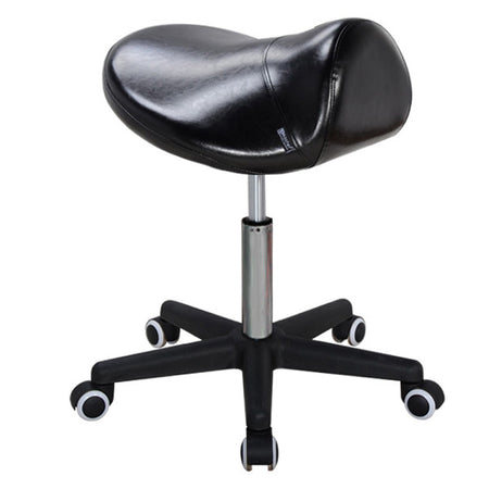 Master Massage Ergonomic Swivel Saddle Stool Black