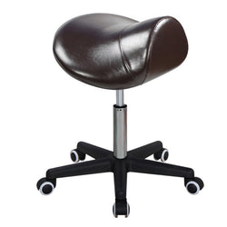 Ergonomic Swivel Saddle Stool chocolate