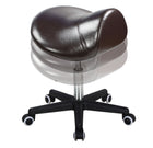 Ergonomic Swivel Saddle Stool chocolate luster