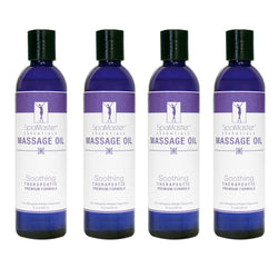 Master Massage Soothing organic Aromatherapy Massage Oil pack of 4