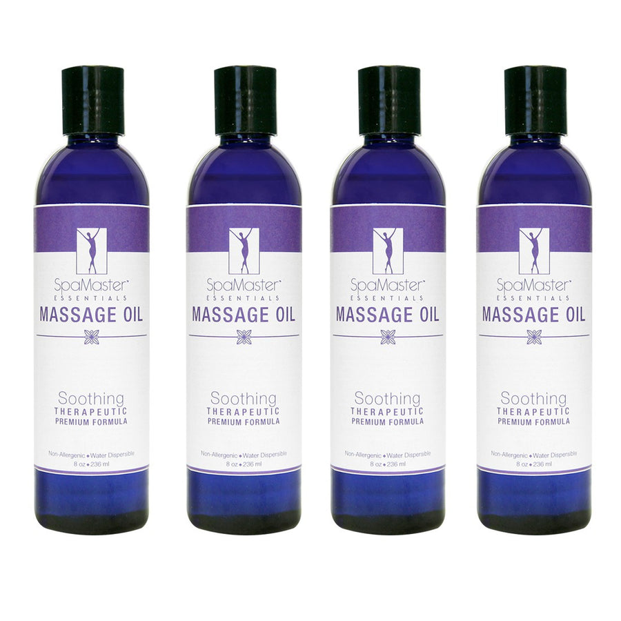 Master Massage Soothing organic Aromatherapy Massage Oil pack of 4
