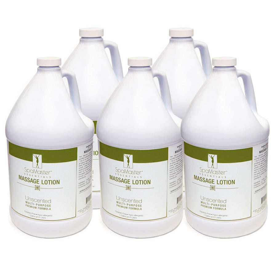 Master Massage  Organic & Unscented  Massage lotion 1 gallon packs